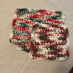 🆕 Handmade Crochet Pot Holder/Hotpad x2